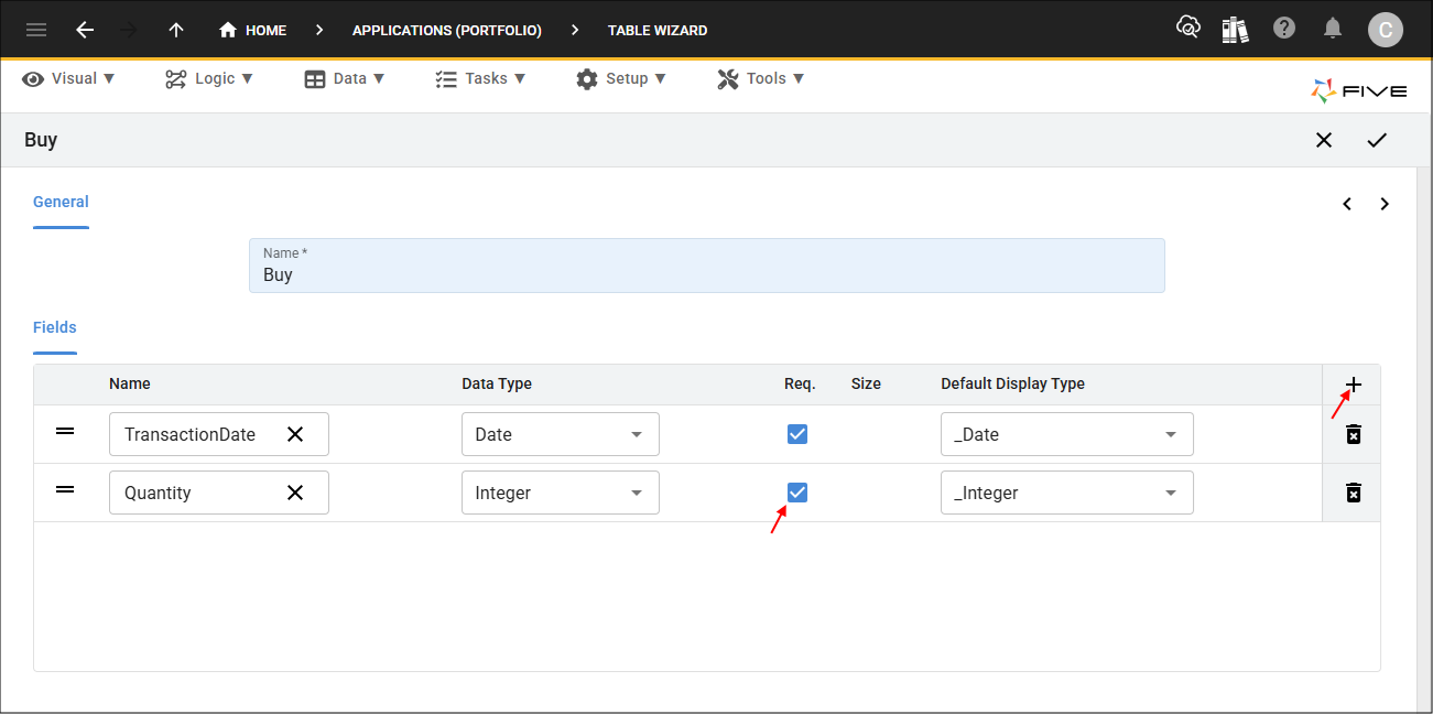 Add Quantity field
