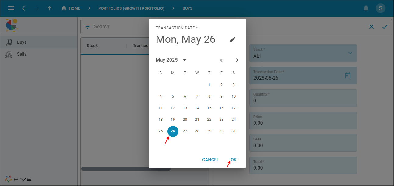 Select Current Date