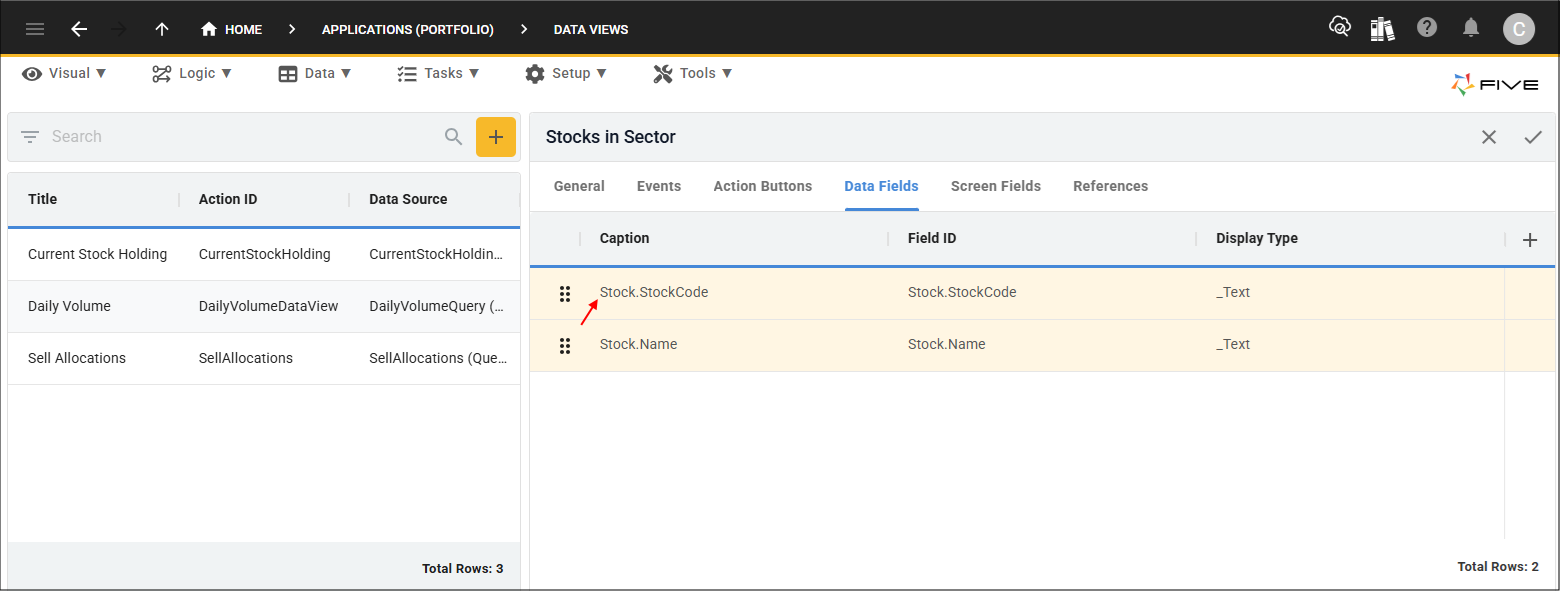 Stock.StockCode record