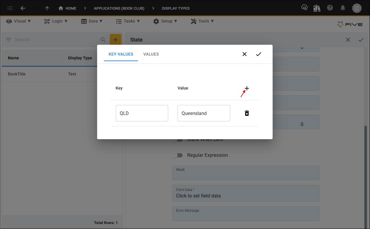 Add field data