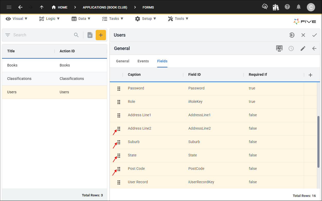 Reposition Address Line 2, Suburb, State, and Post Code fields