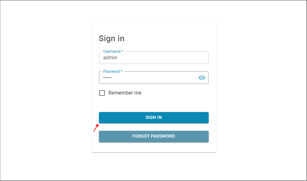 Sign In button