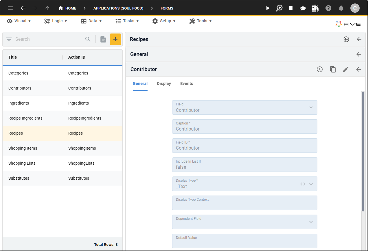 Contributor field