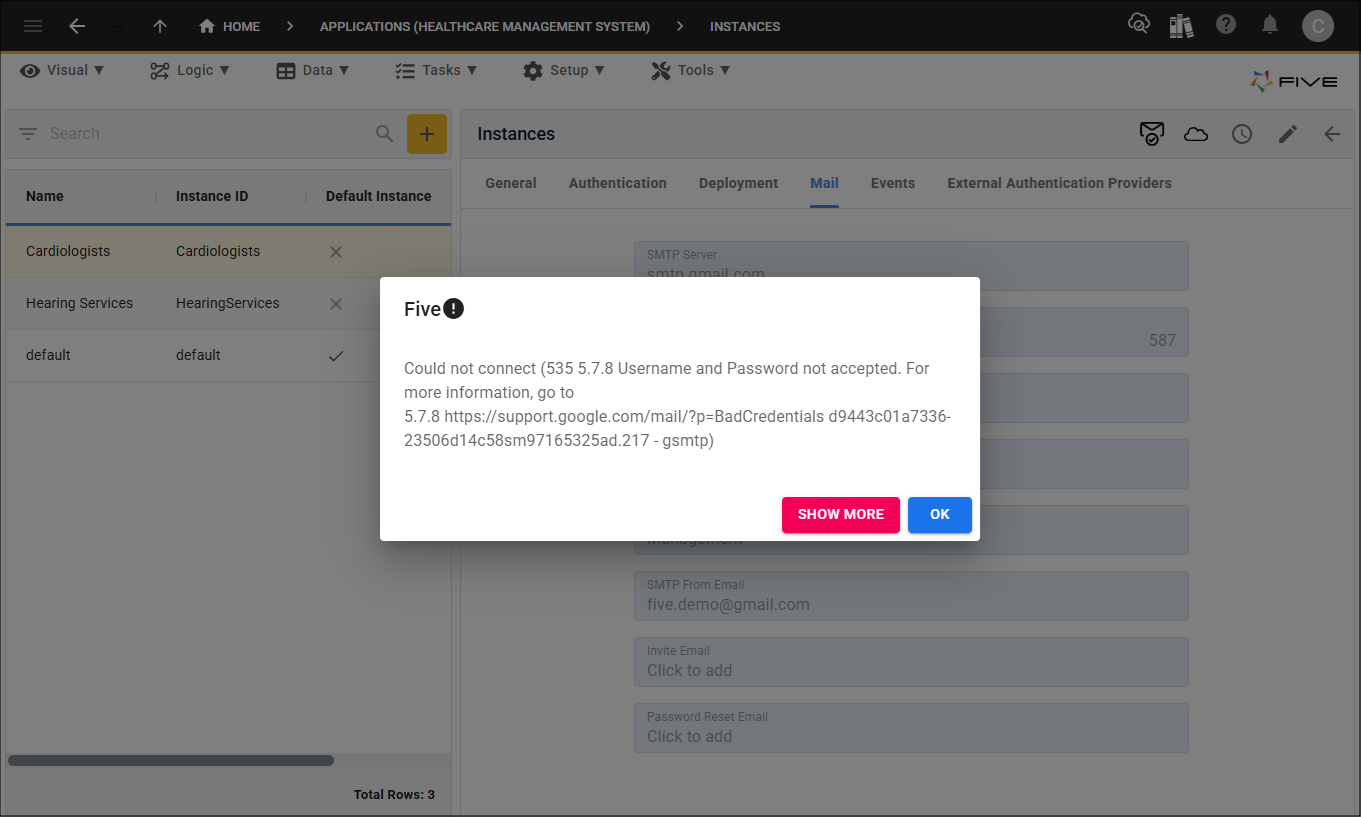 Could not connect message