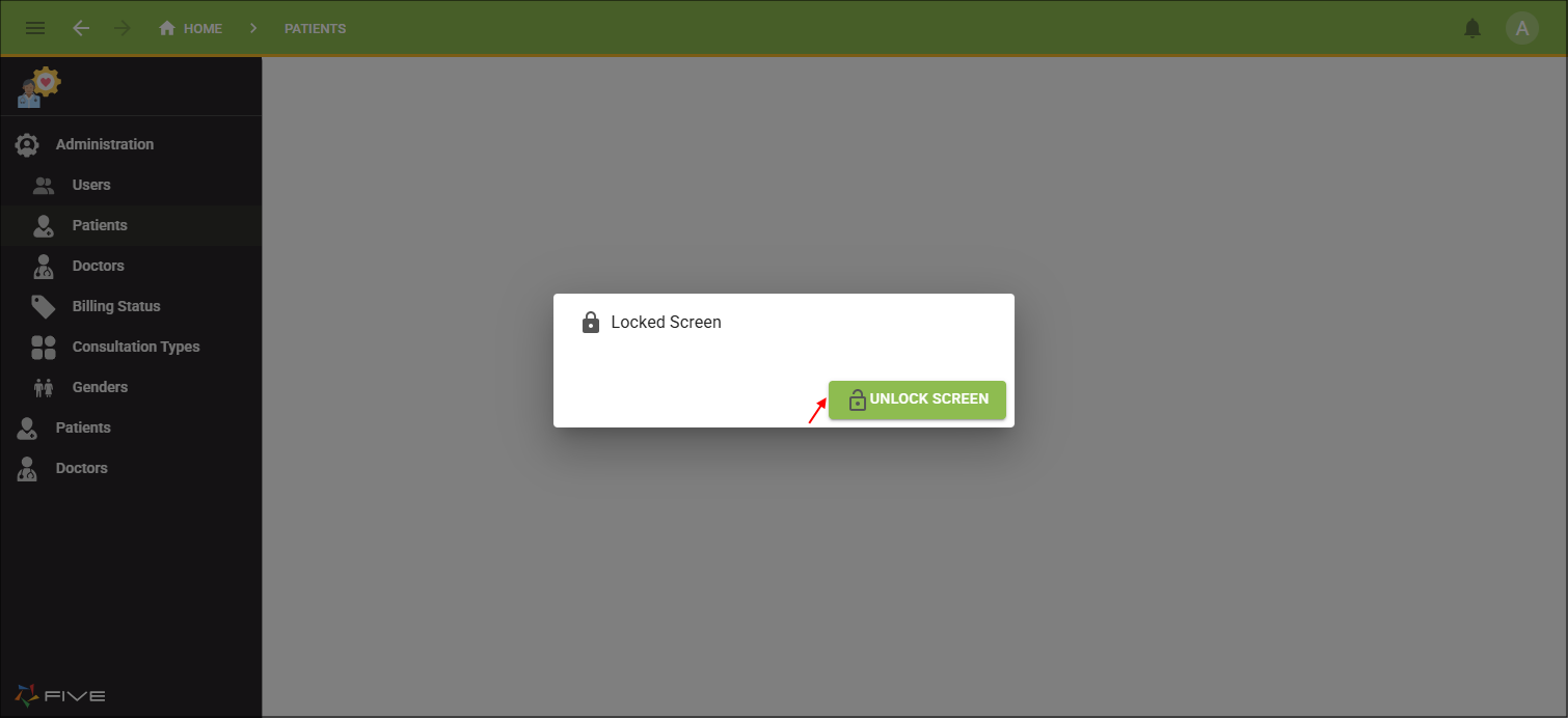 Locked Screen window