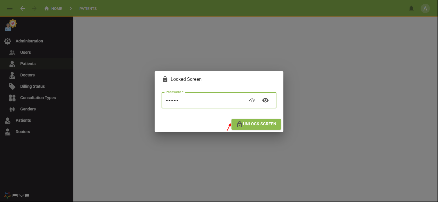 Locked Screen window