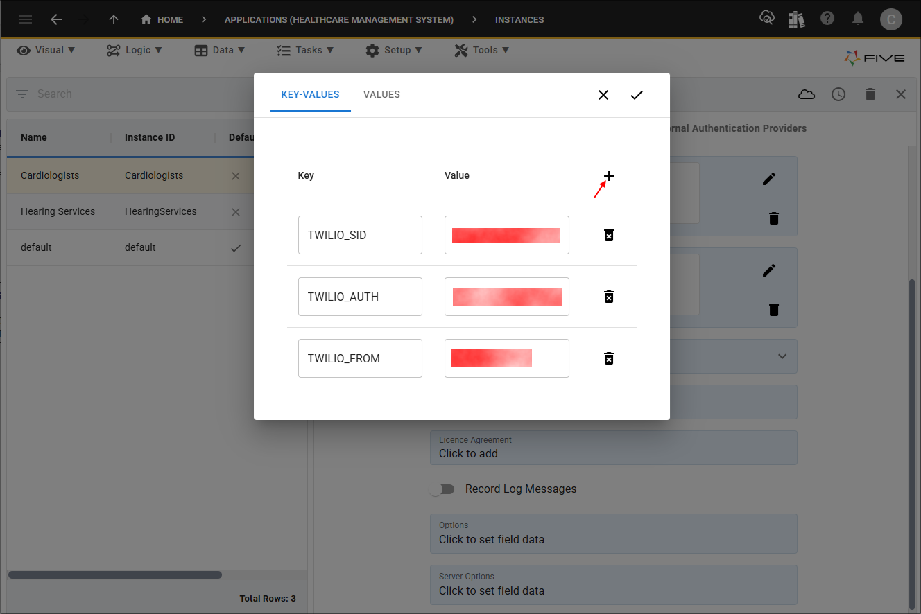 Add key: value pairs