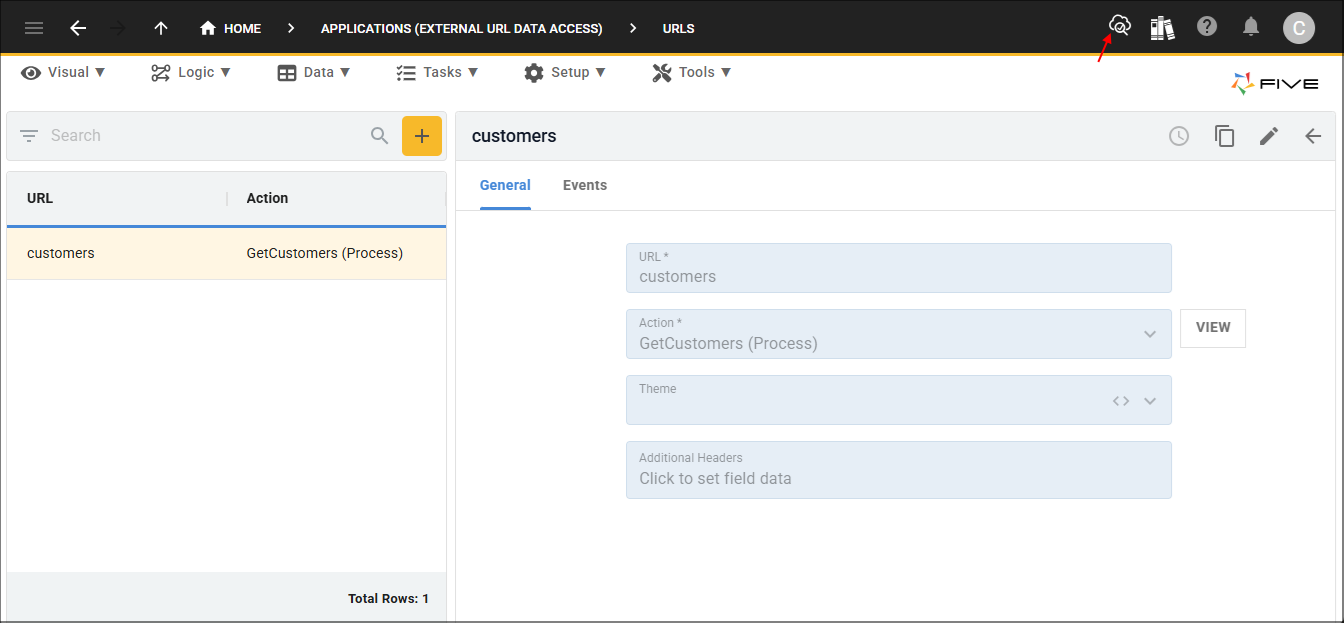 Deploy to Development button