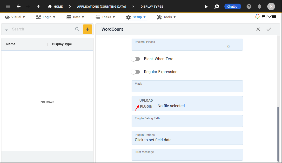 UPLOAD PLUGIN Button