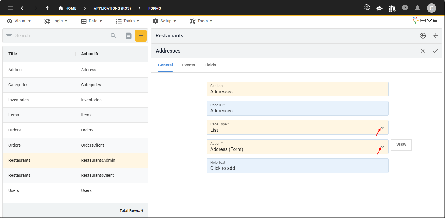 Add a list page