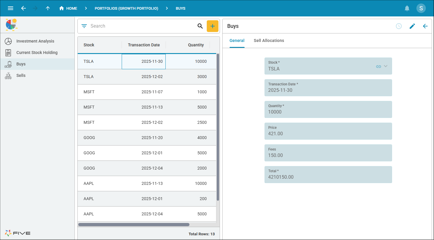Boston user interface