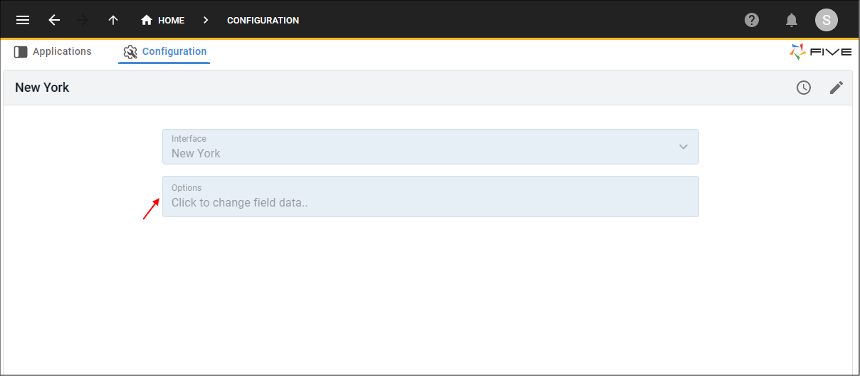 Options field