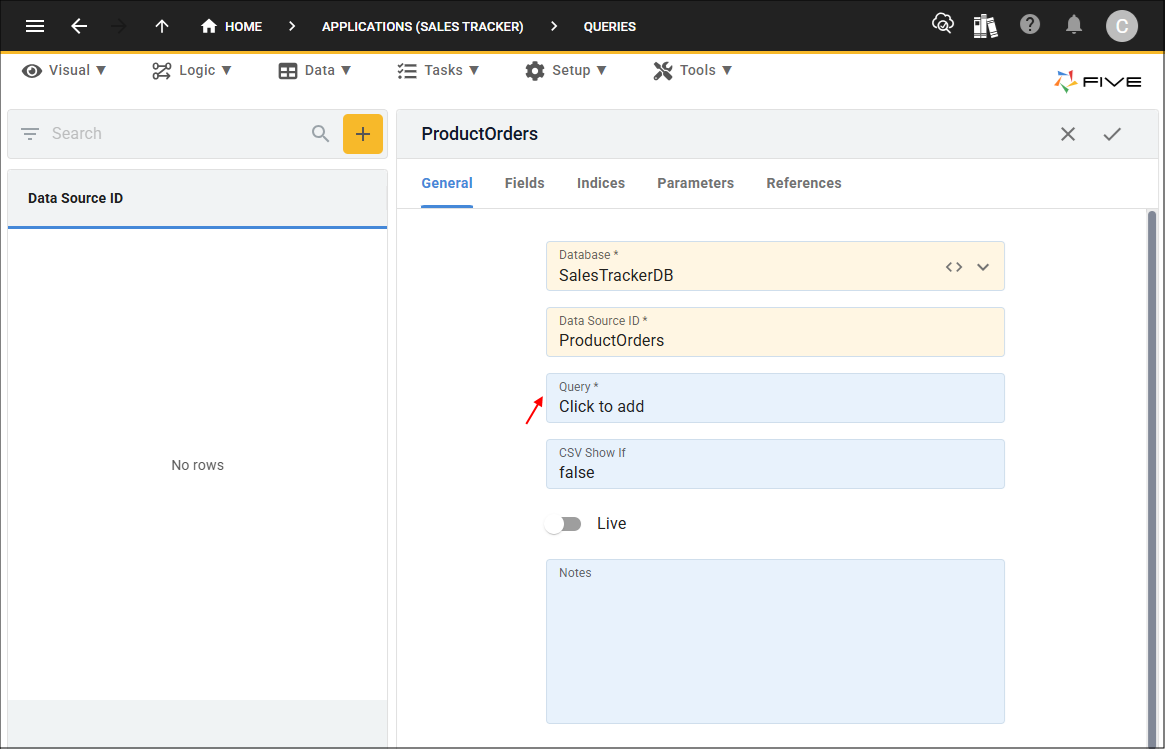 Query field