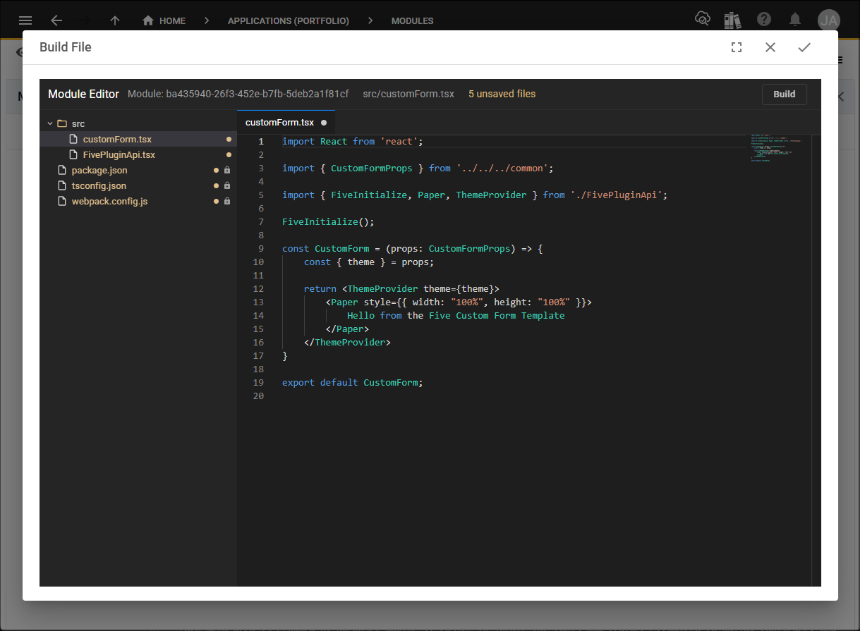 Module Editor