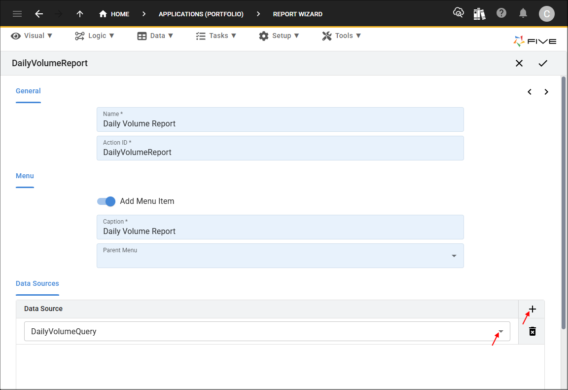 Add Daily Volume Report