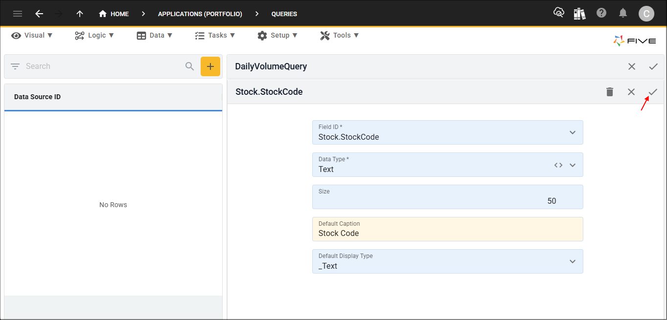 Save button