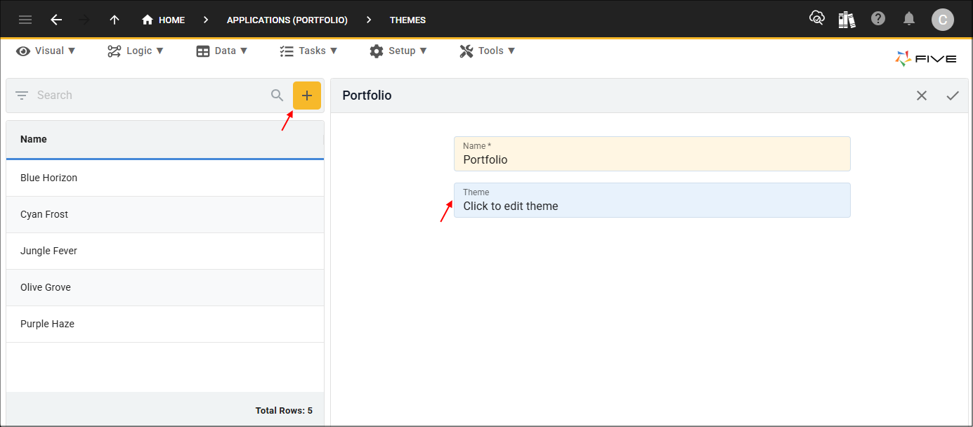 Add Portfolio theme