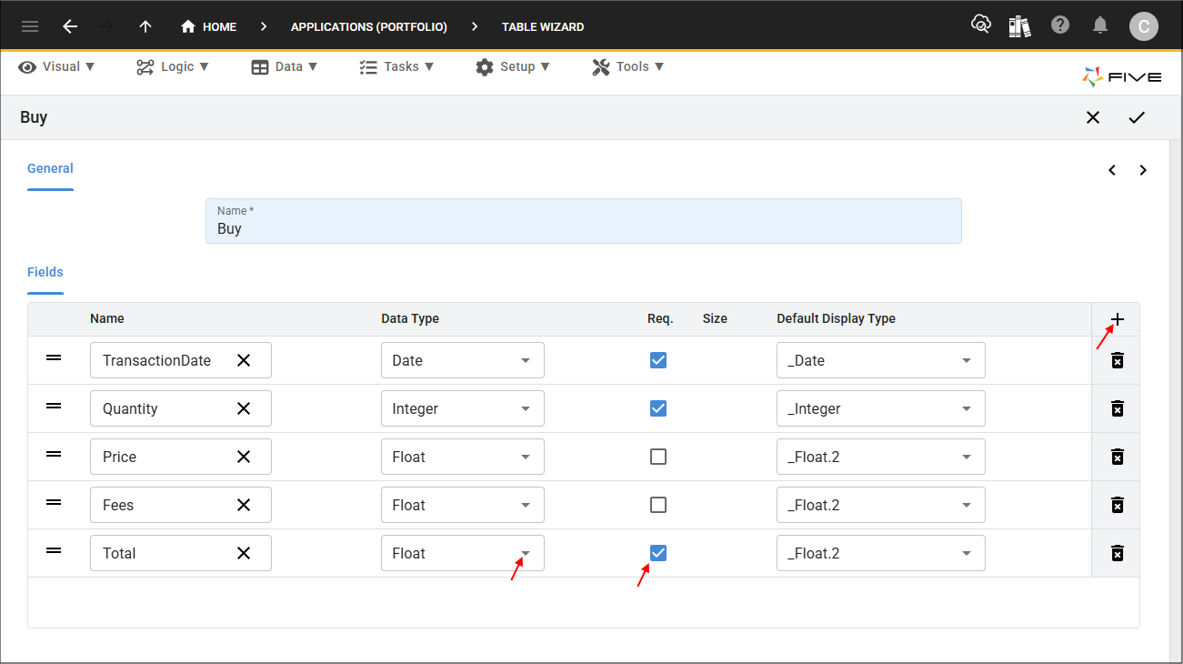 Add Total field
