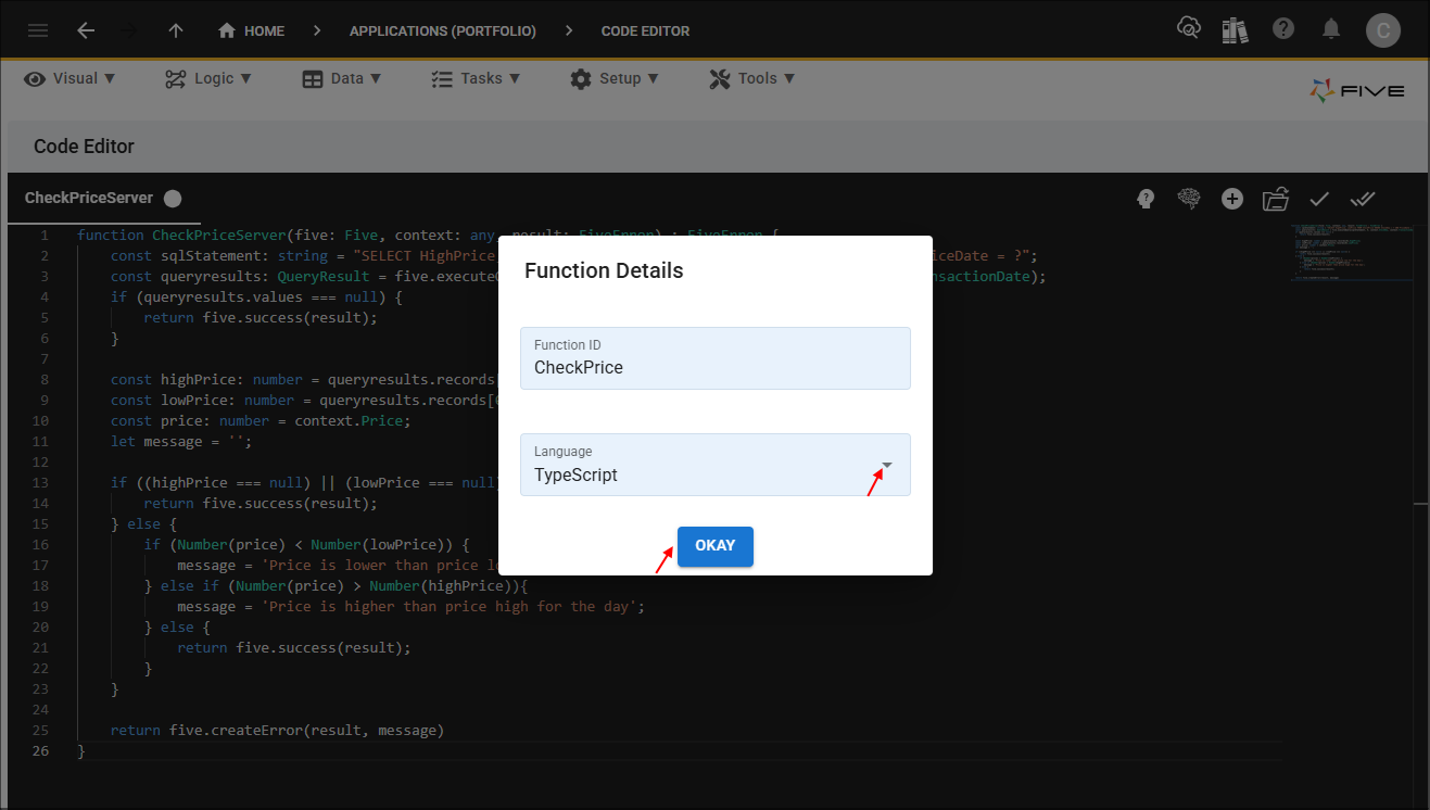 Add CheckPrice function