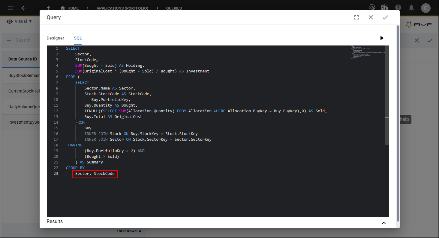 Edit GROUP BY statement