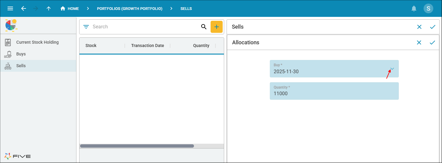Add allocation record
