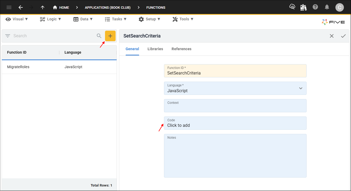 Add SetSearchCriteria function