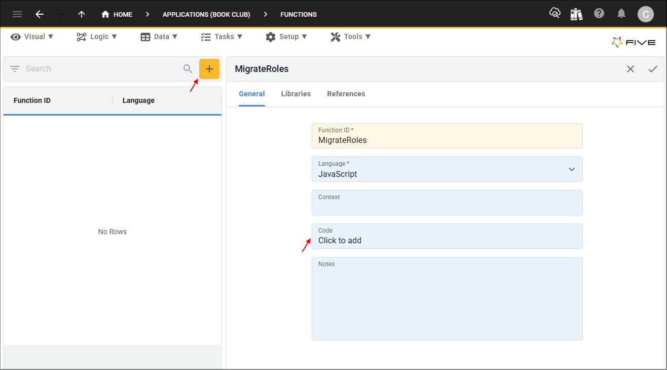 Add MigrateRoles function