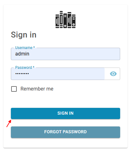 Sign In button