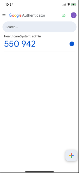 Google Authenticator app