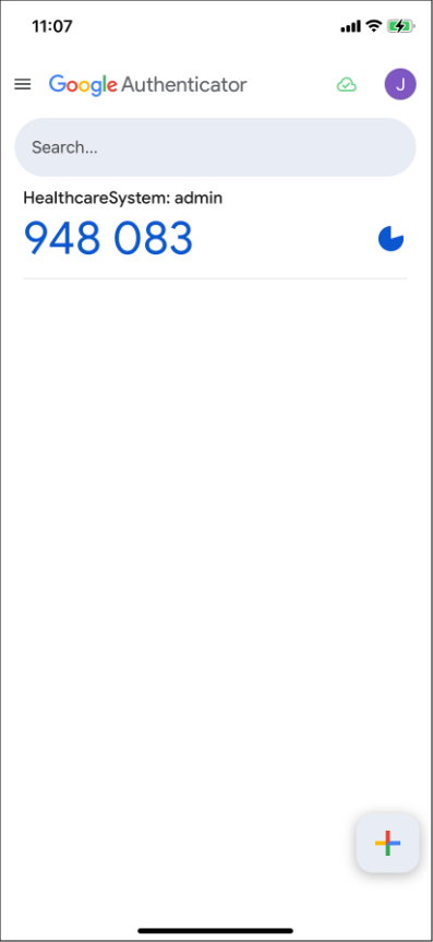 Google Authenticator app