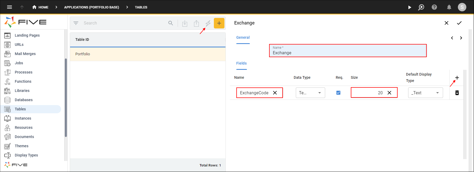 Add the Exchange Table and the ExchangeCode Field